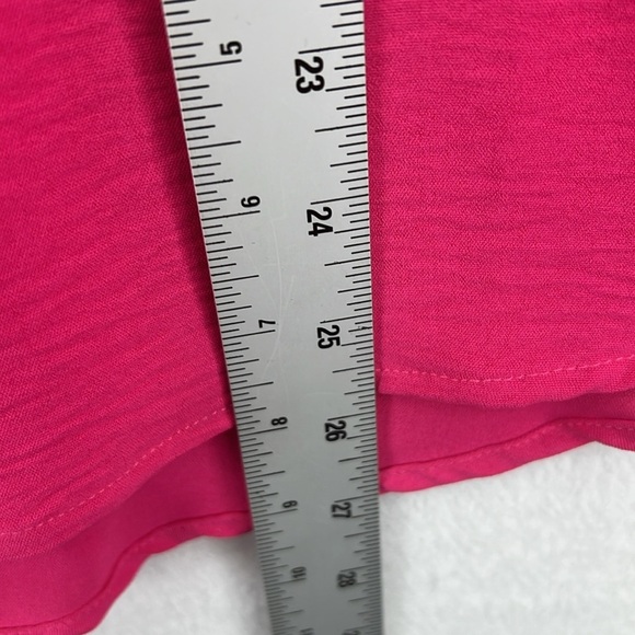 Ellen Tracy Women’s Blouse Top Sz S Pink Textured Polyester L/S Roll-Tabs EUC - Picture 9 of 9